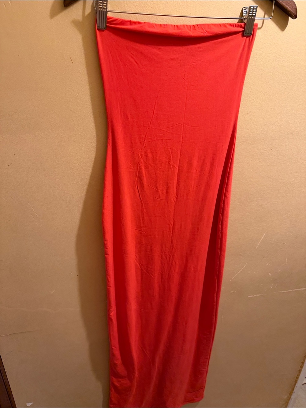 SKIMS fits everybody Coral Maxi dress